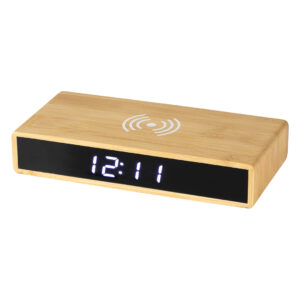 LCD clock with wireless charger, 5W