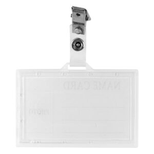 ID-Kartenhalter aus Hartplastik mit Metall-Clip