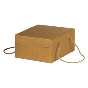 3-layer self-assembling gift box with cord handles